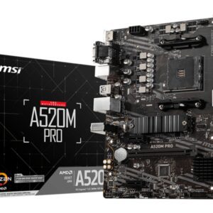 PLACA BASE MSI A520M PRO AM4 MATX 2XDDR4 4719072755492 911-7D14-001