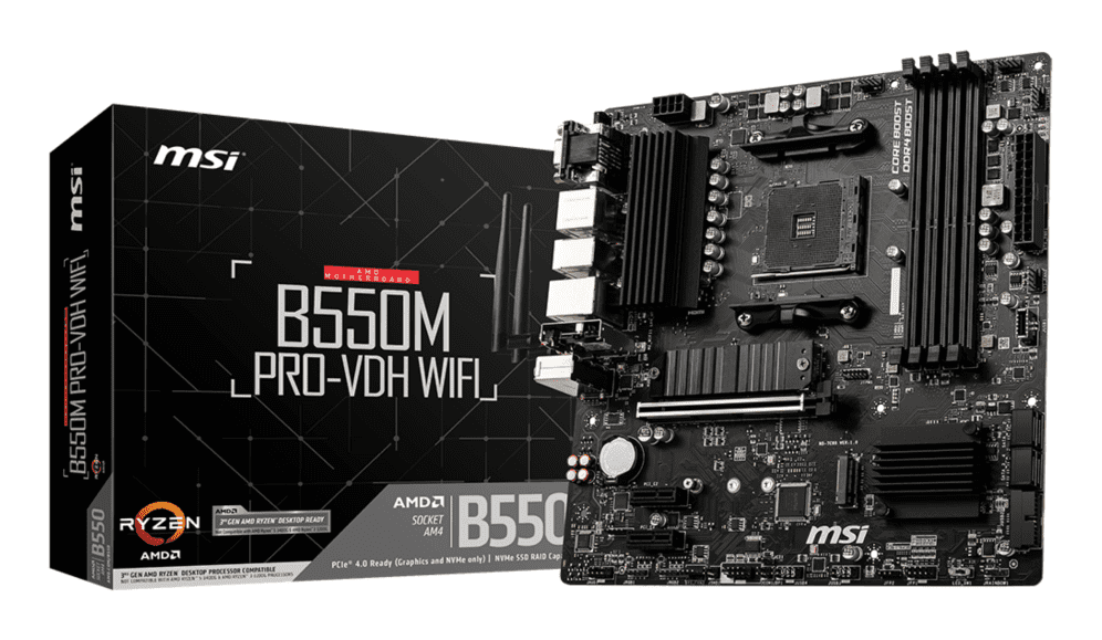 PLACA BASE MSI B550M PRO-VDH WIFI AM4 MATX 4XDDR4 4719072733698 911-7C95-008