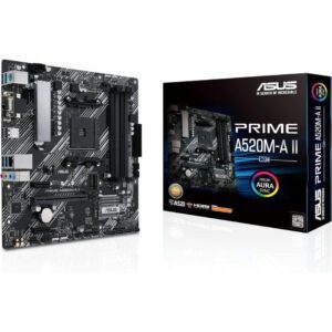 Placa Base Asus Prime A520M-A II/CSM Socket AM4/ DDR4/ PCIe 3.0/ Micro ATX 4711081135395 90MB17H0-M0EAYC ASU-PB PRIME A520M-A II-CSM
