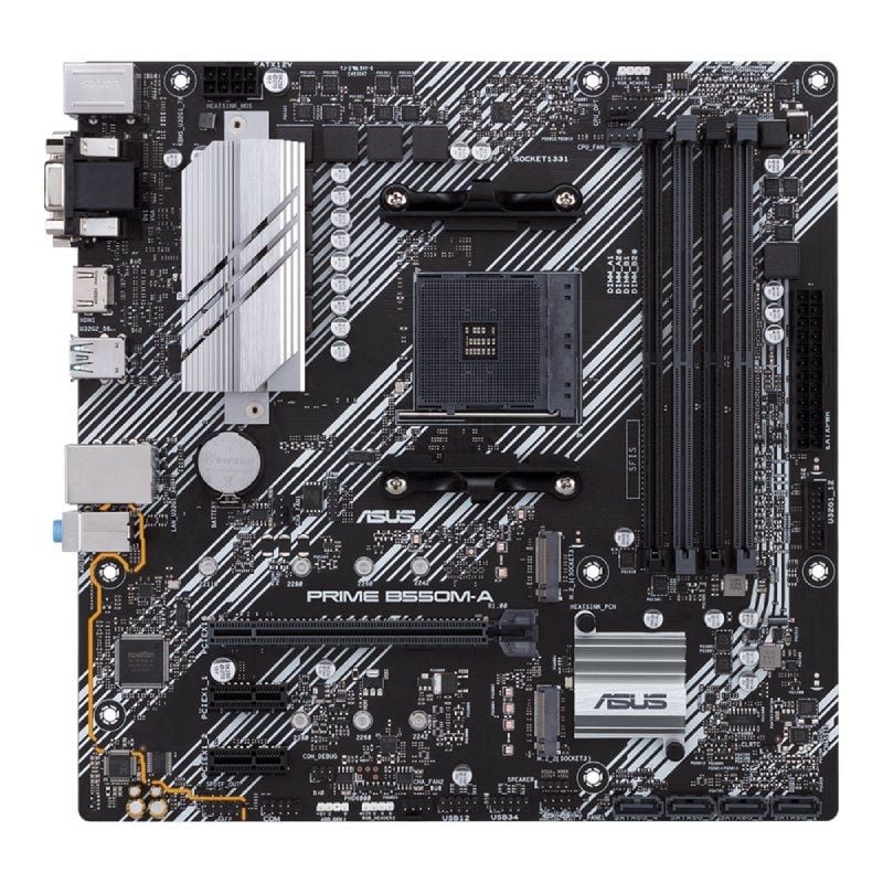 Placa Base Asus Prime B550M-A/CSM Socket AM4/ DDR4/ PCIe 4.0/ Micro ATX - Imagen 2