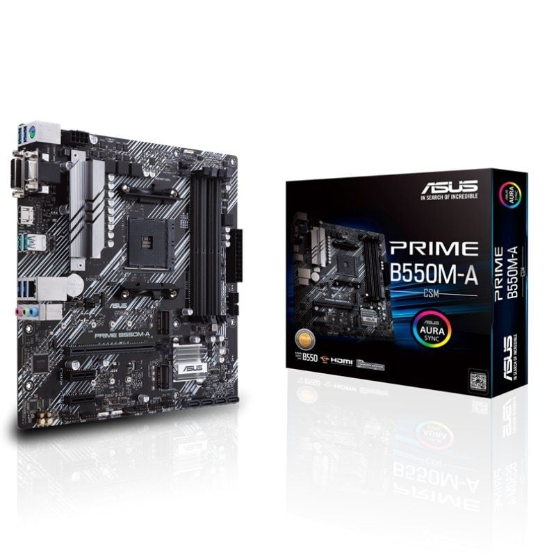 Placa Base Asus Prime B550M-A/CSM Socket AM4/ DDR4/ PCIe 4.0/ Micro ATX 4718017755535 90MB14I0-M0EAYC ASU-PB PRIME B550M-A-CSM