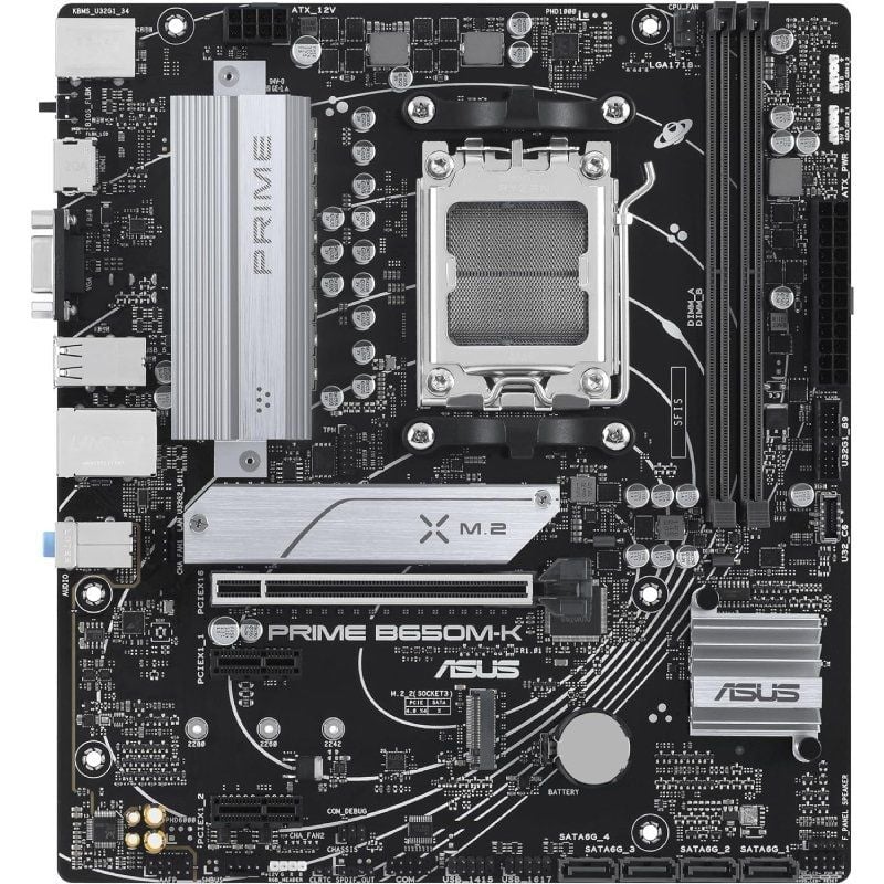 Placa Base Asus Prime B650M-K/ Socket AM5/ DDR5/ PCIe 5.0/ Micro ATX - Imagen 2