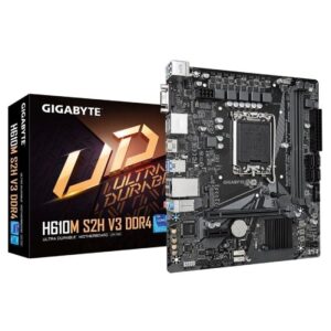 Placa Base Gigabyte H610M S2H V3 DDR4 Socket 1700/ DDR4/ PCIe 4.0/ Micro ATX 4719331859732 9MH61M2H3-00-10 GIG-PB H610M S2H V3 DDR4