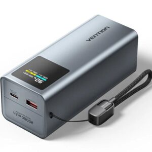 Powerbank 20000mAh Vention FKCH0/ 100W/ Gris/ Incluye Cable USB Tipo-C 6922794791961 FKCH0 VEN-BAT FKCH0