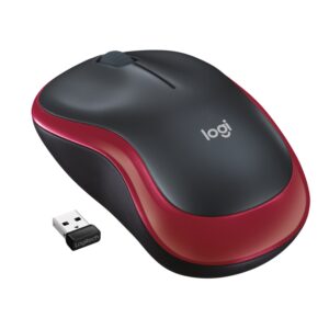 RATON LOGITECH M185 ROJO RF INALAMBRICO PILAS 5099206028845 910-002237