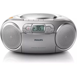 Radio CD Philips AZ127/12/ 2W/ con Cable/ a Pilas/ Gris 8712581660192 AZ127/12 PHIL-CD AZ127 12