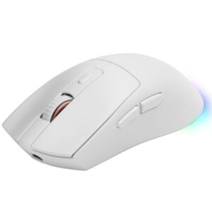 Ratón Gaming Inalámbrico Mars Gaming MM-T3/ Batería recargable/ Hasta 14400 DPI/ Blanco 8435693110934 MMT3W TAC-MOU MM-T3 WH