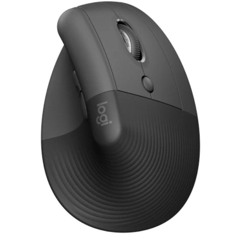Ratón Vertical Inalámbrico Logitech Lift Vertical Ergonomic Mouse Business/ Hasta 4000 DPI/ Grafito 5099206099838 910-006494 LOG-MOU LIFT VERTICAL BUS GF