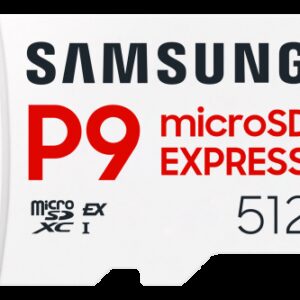SAMSUNG MICRO SD EXPRESS P9 (MB-MK256T/WW) (Q1'26) 512GB/800 MB/S 8806097644200 | P/N: MB-MK512T/WW | Ref. Artículo: 1406350