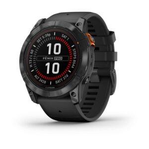 SMARTWATCH GARMIN FENIX 7X PRO SOLAR GRIS CORREA NEGRA 0753759317836 010-02778-01