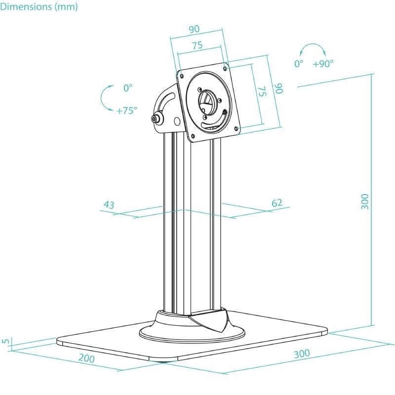 Soporte de Mesa para Marco Antirrobo de Tablet TooQ TQATC2601-B/ Negro - Imagen 4