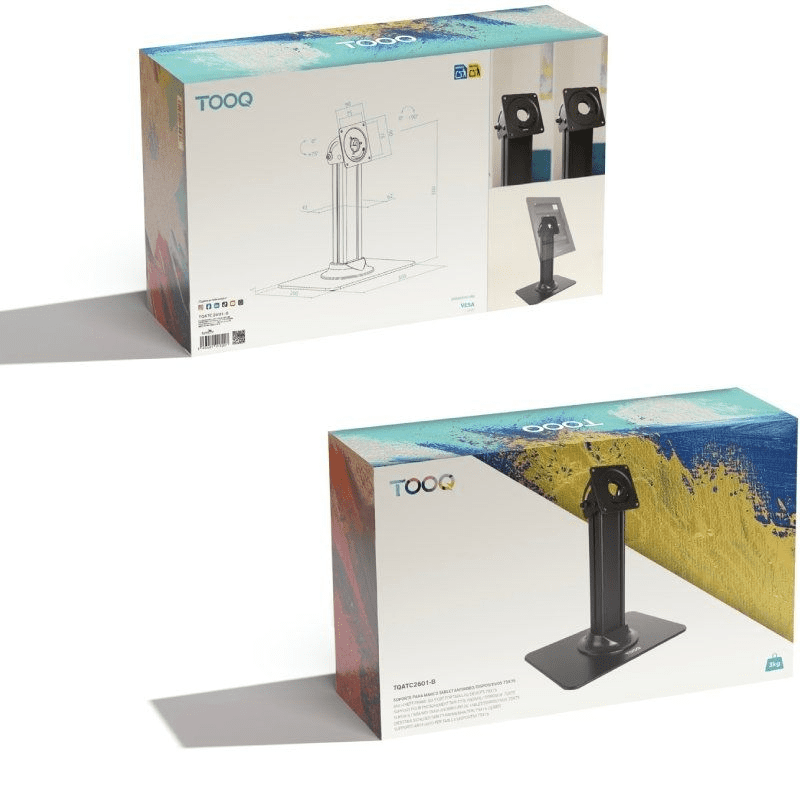 Soporte de Mesa para Marco Antirrobo de Tablet TooQ TQATC2601-B/ Negro - Imagen 5