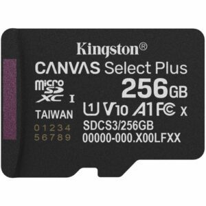 Tarjeta de Memoria Kingston CANVAS Select Plus 256GB microSD XC/ Clase 10/ 150MBs 740617348538 SDCS3/256GBSP KIN-MICROSD SDCS3 256GBSP