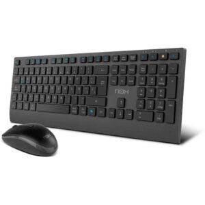 Teclado y Ratón Inalámbricos Nox Lite Duo 8436587976131 NXLITEDUOSP NOX-TEC SET LITE DUO SP BK