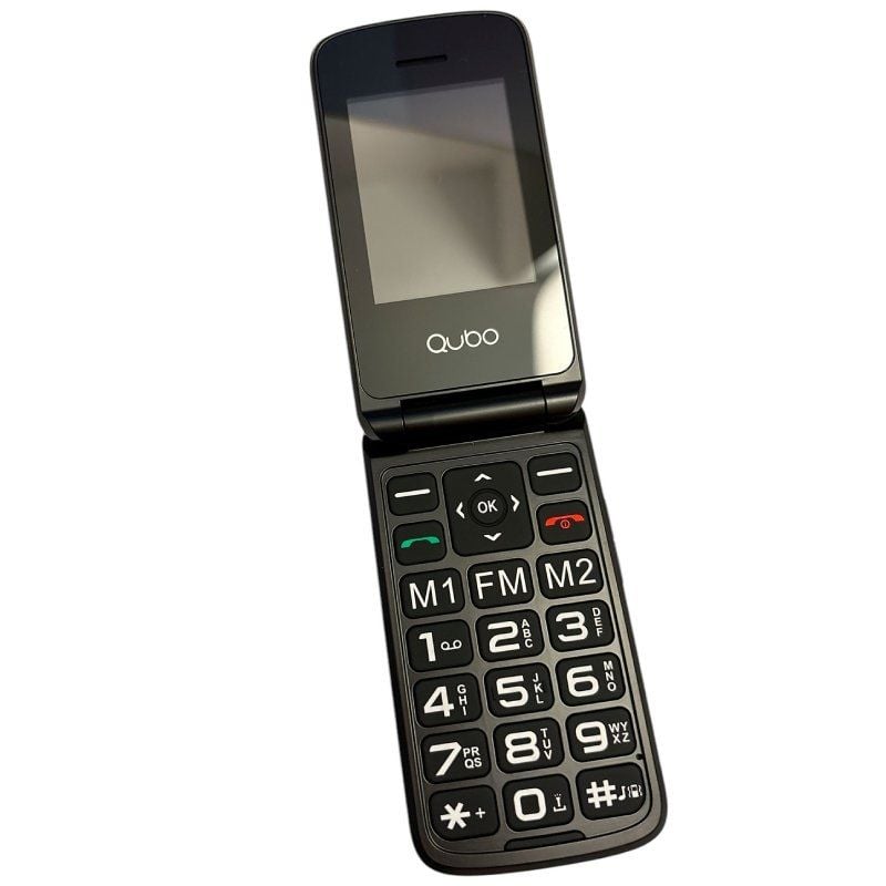 Teléfono Móvil Qubo X-247 4G para Personas Mayores/ Negro - Imagen 2