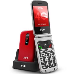 Teléfono Móvil SPC Stella 3 para Personas Mayores/ 4G/ Rojo 8436609914899 2339R SPC-TEL STELLA 3 RD