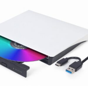 UNIDAD DE DVD USB EXTERNA GEMBIRD BLANCA 8716309136150 DVD-USB-031-BW