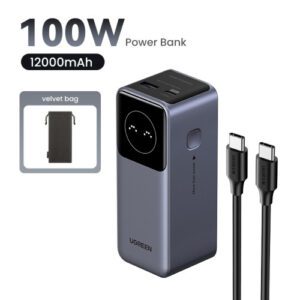 Ugreen 12000mAh 100W Fast Charging Powerbank 6941876242948 | P/N: 35526B | Ref. Artículo: 1399509
