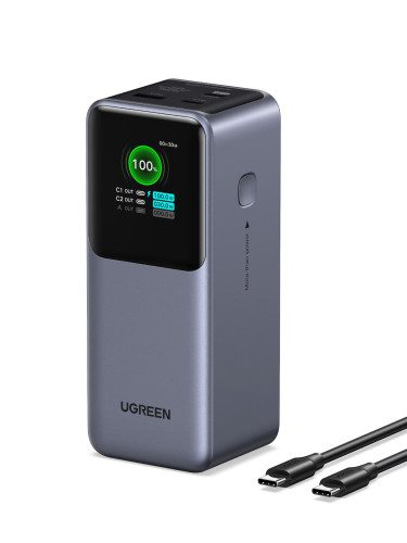Ugreen 20000mAh 130W Fast Charging Powerbank Litio Gris - Imagen 4