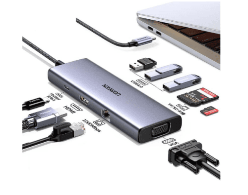 Ugreen Revodok USB-C 6-IN-1 Hub met 4K HDMI USB Tipo C 10000 Mbit/s 6941876216000 | P/N: UG15600 | Ref. Artículo: 1404925