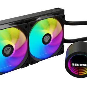 VENTILADOR GENESIS REFRIGERACION LIQUIDA HYDRIA 240 ARGB 120MM + PASTA TERMICA 5901969449365 NLG-2319