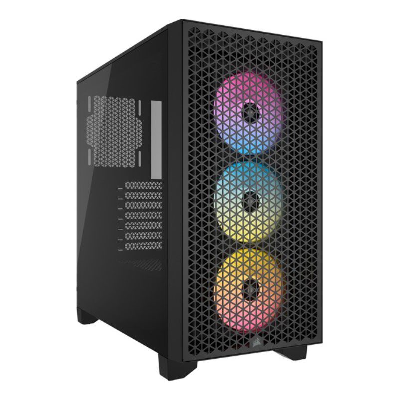 0840006610854 | P/N: CC-9011255-WW | Cod. Artículo: DSP0000038989 Caja ordenador gaming corsair 3000d rgb airflow atx cristal templado negra
