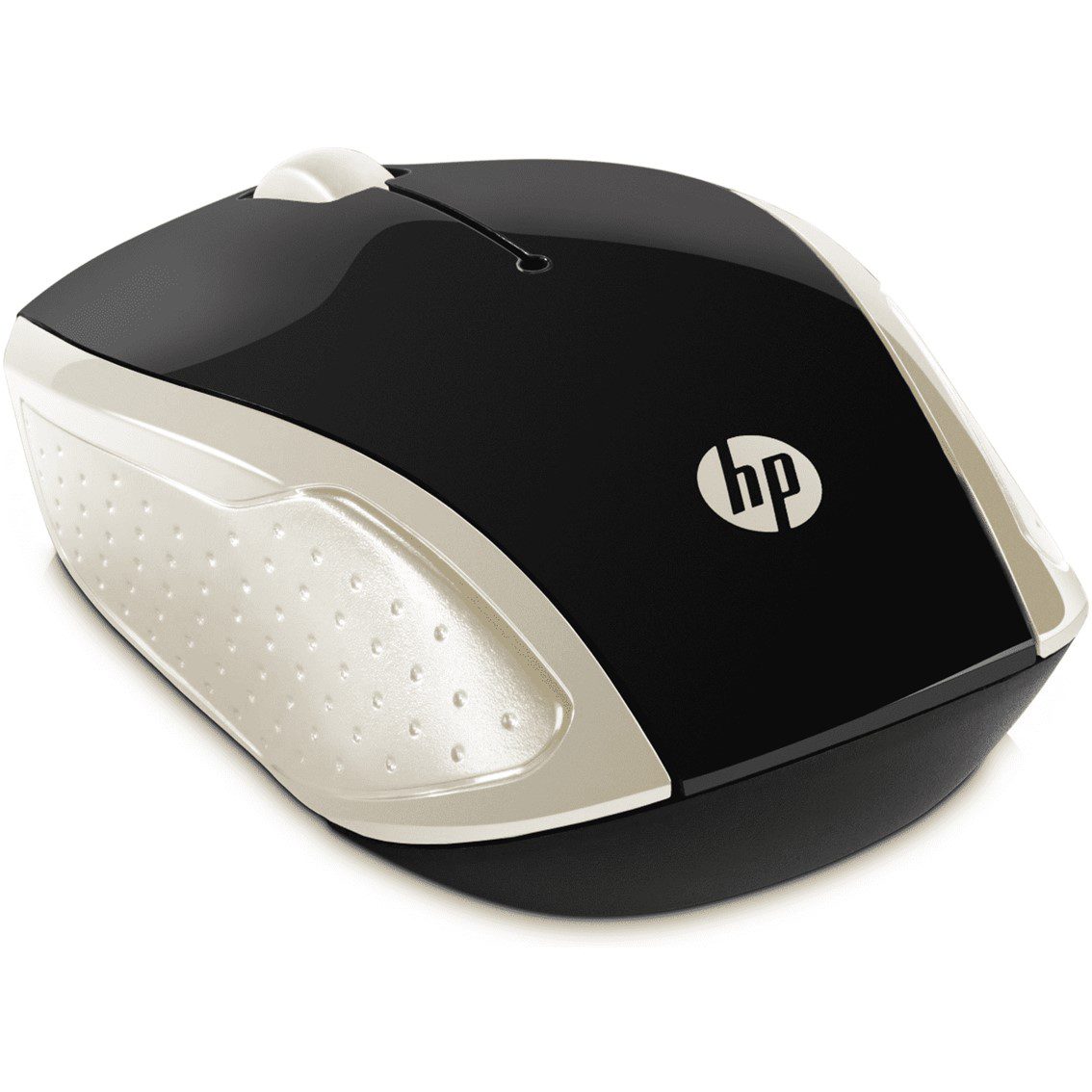 Raton inalambrico hp wireless 200 negro - oro - Imagen 2