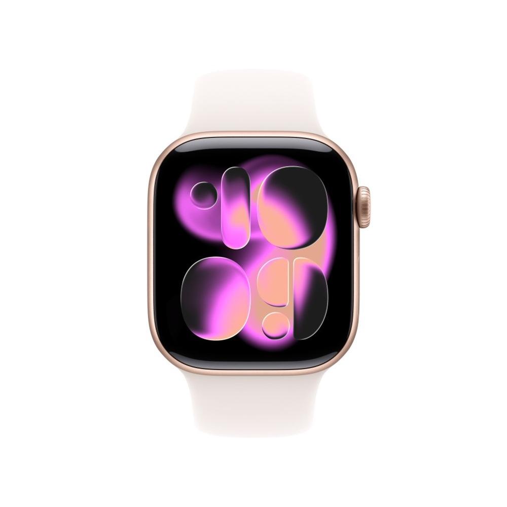 195950461190 | P/N: MEU04QL/A | Cod. Artículo: DSP0000035506 Apple watch s11 gps 42mm rose gold aluminium case light blush sport band - s - m