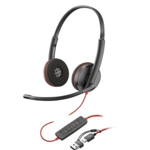 197498433127 | P/N: 8X2J9A6 | Cod. Artículo: DSP0000029917 Auriculares poly blackwire 3220 estéreo usb - c negro + adaptador usb - c - a (bulk)