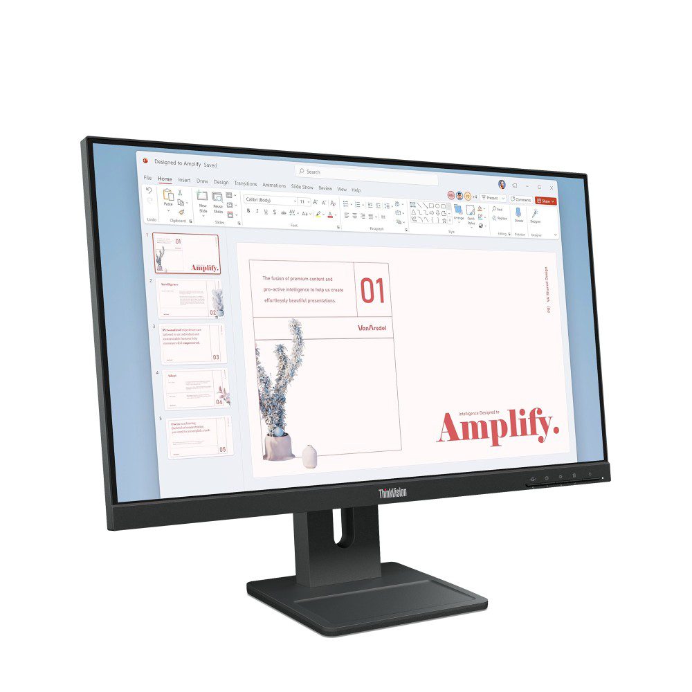 Monitor lenovo thinkvision e24 - 40 23.8 pulgadas fhd 100hz - Imagen 3