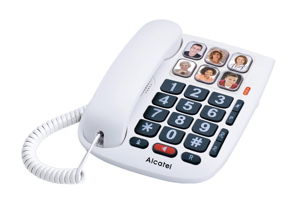 3700601430455 ATL1430455 ALCATEL TELEFONO FIJO COMPACTO TMAX10 BLANCO.