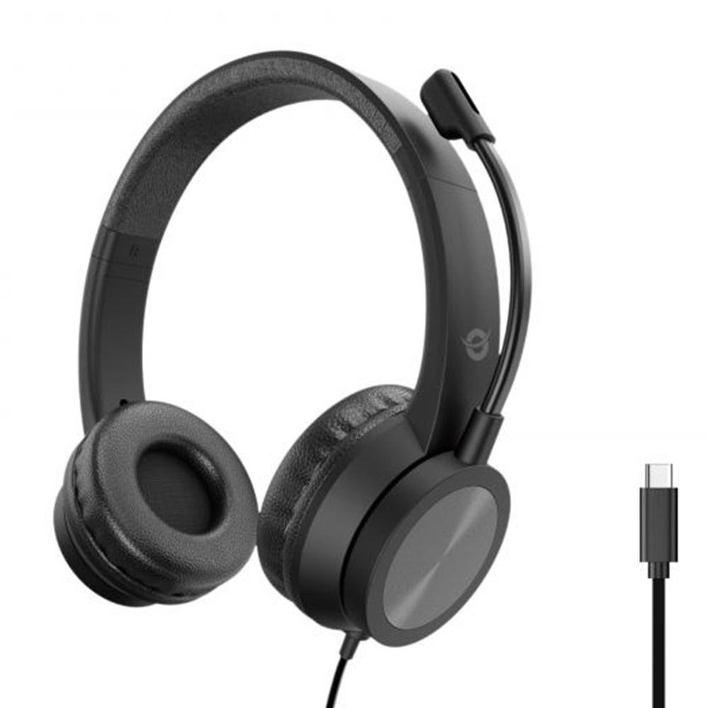 4015867241066 | P/N: POLONA05BC | Cod. Artículo: DSP0000031574 Auriculares conceptronic polona05bc usb - c negro