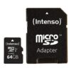 4034303022366 | P/N: 3433490 | Cod. Artículo: DSP0000008040 Tarjeta memoria micro sd intenso 64gb profesional v30 + adaptador sd