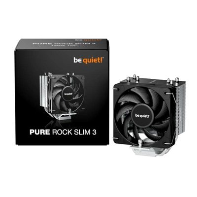 4260052193150 | P/N: BK047 | Cod. Artículo: DSP0000038518 Ventilador disipador cpu be quiet! pure rock slim 3 100mm plata