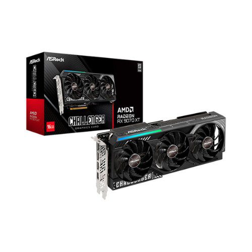 4710483942761 | P/N: 90-GA61ZZ-00UANF | Cod. Artículo: DSP0000038849 Tarjeta grafica asrock rx 9070 xt challenger 16gb gddr6 - 3x dp - 1x hdmi pci express 5.0