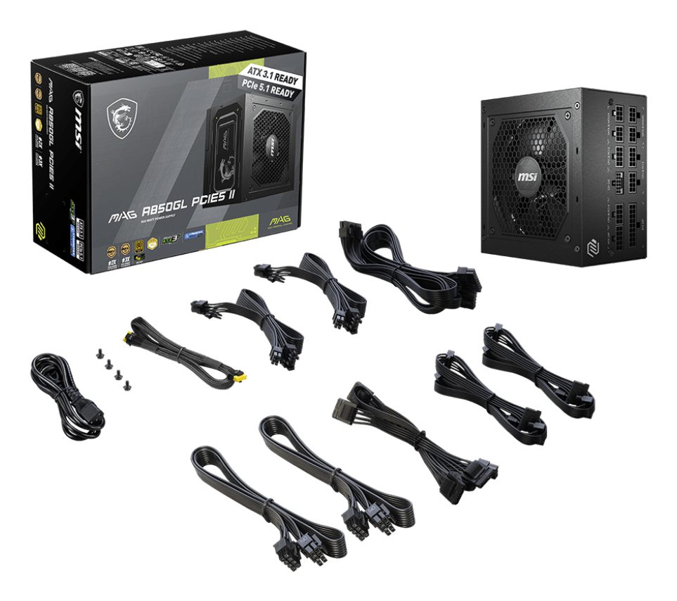 Fuente alimentacion msi mag a850gl gaming atx 850w - Imagen 4