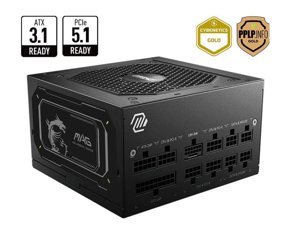 Fuente alimentacion msi mag a850gl gaming atx 850w - Imagen 5