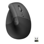 5099206099838 | P/N: 910-006494 | Cod. Artículo: MGS0000014041 Mouse raton vertical logitech lift for business 6 botones 4000 dpi wireless inalambrico grafito