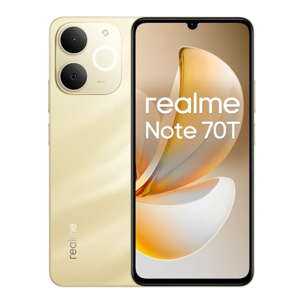6941764469686 | P/N: 631011006477 | Cod. Artículo: DSP0000035830 Movil realme note 70t 4 - 256gb gold