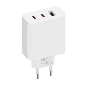 6941812737941 | P/N:  | Cod. Artículo: MGS0000024526 Cargador xiaomi 2c1a gan 67w trio - 2 x usb c 1 x usb a - con cable - color blanco