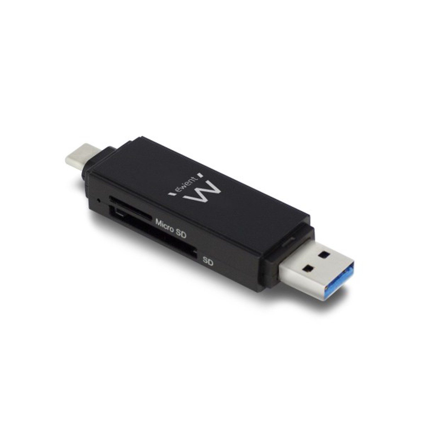 8054392612558 | P/N: | Cod. Artículo: EW1075 Lector de tarjetas compacto ewent usb 3.1 gen 1 tipo c - tipo a