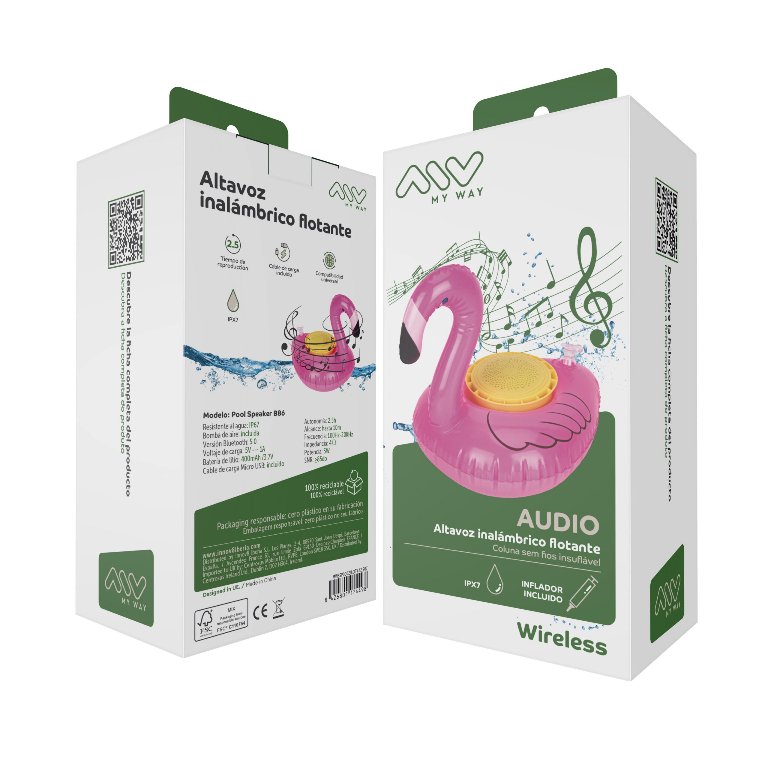 Altavoz myway flotante flamenco - Imagen 5