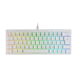8435693106449 | P/N: MKMINIPROWYES | Cod. Artículo: DSP0000031007 Teclado mars gaming mkminipro rgb blanco