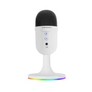 8435693109266 | P/N: MMICCXW | Cod. Artículo: DSP0000035699 Microfono compacto mars gaming mmiccx usb blanco