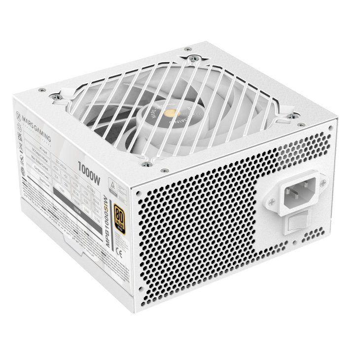 Fuente alimentacion mars gaming mpb1000siw atx 1000w blanca - Imagen 3