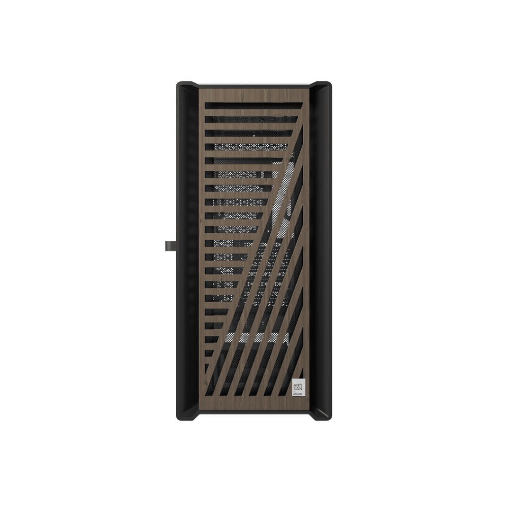 Caja ordenador phoenix gaming artisan noble negra frontal de madera atx filtros antipolvo tipo c - Imagen 3