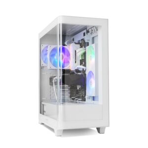 8436587975943 | P/N: NXHUMMERETHERWH | Cod. Artículo: DSP0000036310 Caja ordenador gaming nox hummer ether atx argb cristal templado blanca