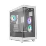 8436587976094 | P/N: NXHUMMERETHERBW | Cod. Artículo: DSP0000036312 Caja ordenador gaming nox hummer ether atx argb cristal templado negro - blanco