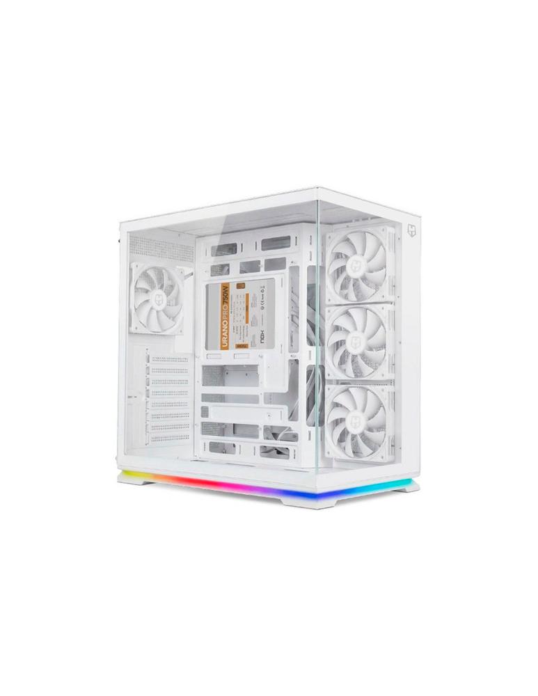 Caja ordenador gaming nox hummer galaxy atx argb cristal templado blanca - Imagen 2