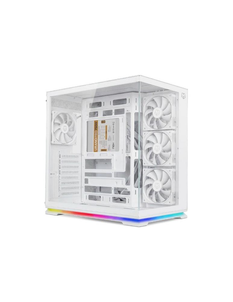 Caja ordenador gaming nox hummer galaxy atx argb cristal templado blanca - Imagen 6